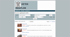 Desktop Screenshot of hetek.kozvetito.net